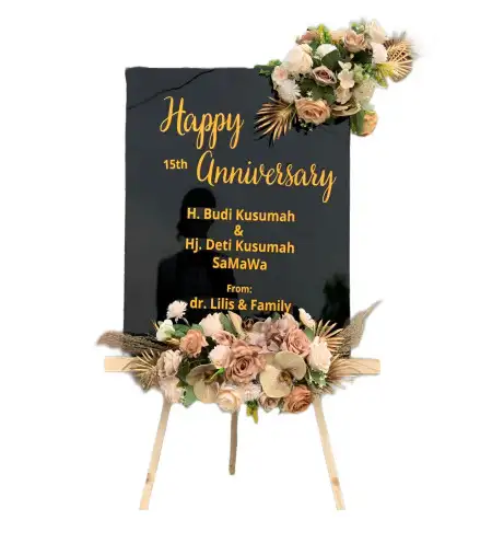 Papan Bunga Akrilik Waringin Kurung